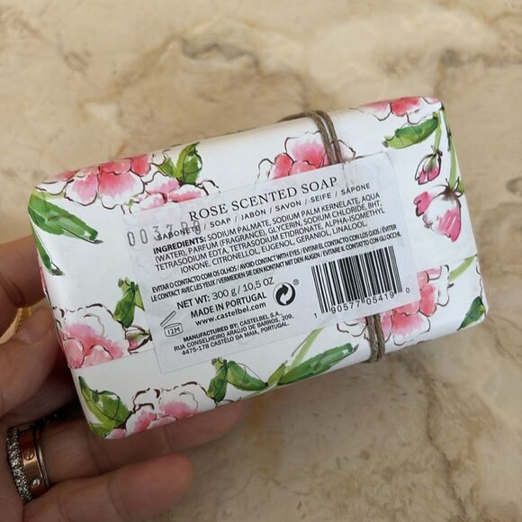 Mother Gift Set “Mother” Gold Tone Bangle & Castellbel Rose Scented Soap New - Picture 6 of 8